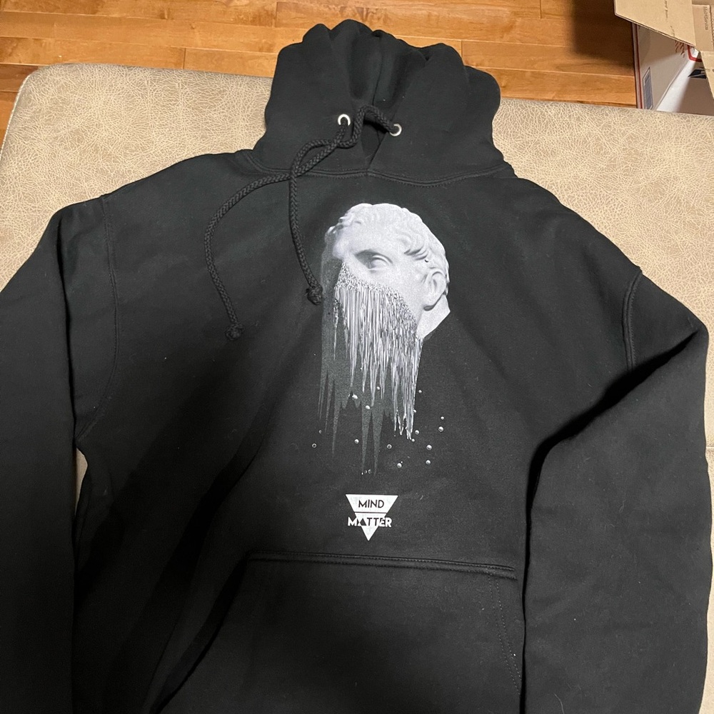 Black Hoodie unisex adult trading company size medium excellent like new